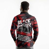 Stokely Carmichael Long Sleeve Polo Shirt Graphic Design Black Power Quote Powerful Speech Civil Rights - Wonder Print Shop