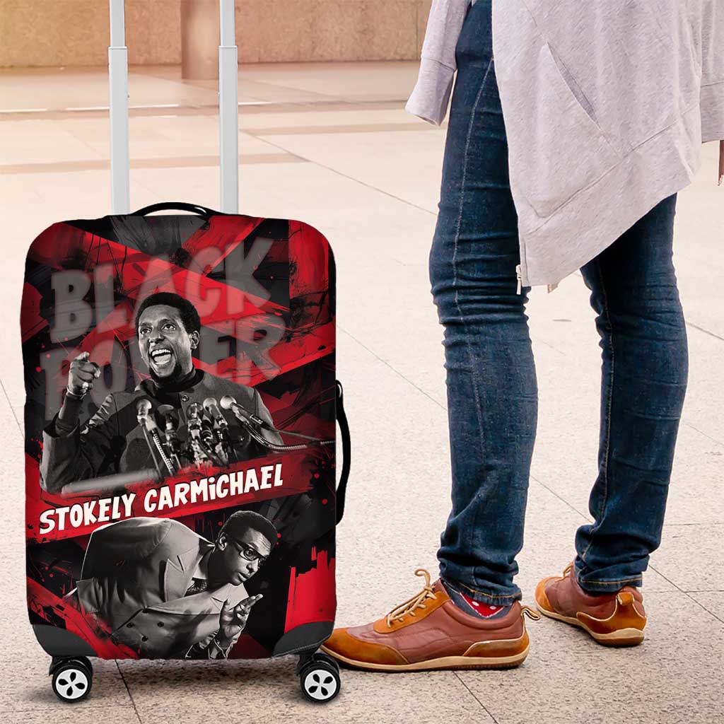 Stokely Carmichael Luggage Cover Graphic Design Black Power Quote Powerful Speech Civil Rights - Wonder Print Shop