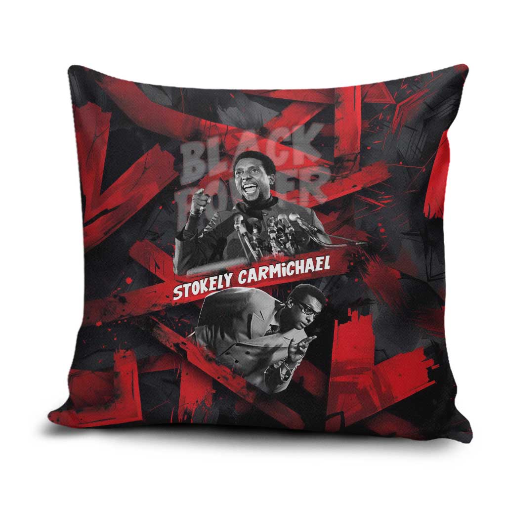 Stokely Carmichael Pillow Cover Graphic Design Black Power Quote Powerful Speech Civil Rights - Wonder Print Shop