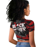 Stokely Carmichael Raglan Cropped T shirt Graphic Design Black Power Quote Powerful Speech Civil Rights - Wonder Print Shop
