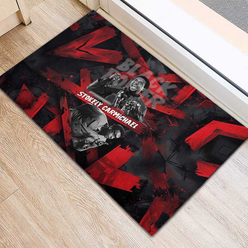 Stokely Carmichael Rubber Doormat Graphic Design Black Power Quote Powerful Speech Civil Rights - Wonder Print Shop