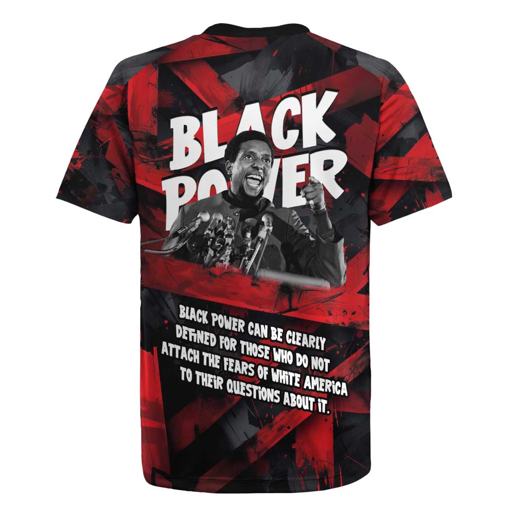 Stokely Carmichael Rugby Jersey Graphic Design Black Power Quote Powerful Speech Civil Rights - Wonder Print Shop