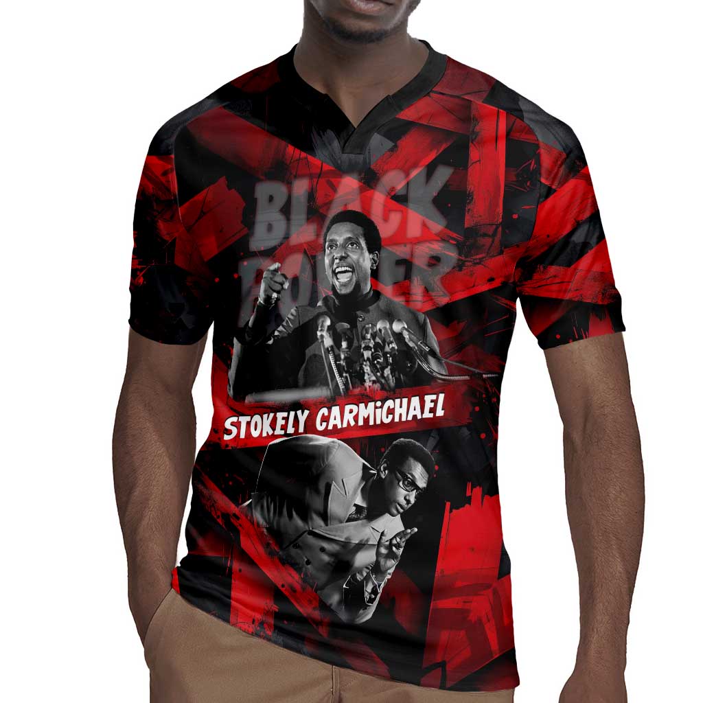 Stokely Carmichael Rugby Jersey Graphic Design Black Power Quote Powerful Speech Civil Rights - Wonder Print Shop