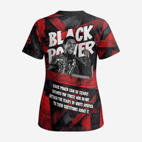 Stokely Carmichael Scrub Top Graphic Design Black Power Quote Powerful Speech Civil Rights - Wonder Print Shop