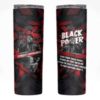 Stokely Carmichael Skinny Tumbler Graphic Design Black Power Quote Powerful Speech Civil Rights - Wonder Print Shop