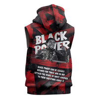 Stokely Carmichael Sleeveless Hoodie Graphic Design Black Power Quote Powerful Speech Civil Rights - Wonder Print Shop