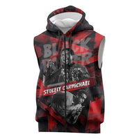 Stokely Carmichael Sleeveless Zip Hoodie Graphic Design Black Power Quote Powerful Speech Civil Rights - Wonder Print Shop