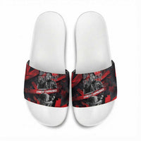 Stokely Carmichael Slide Sandals Graphic Design Black Power Quote Powerful Speech Civil Rights - Wonder Print Shop