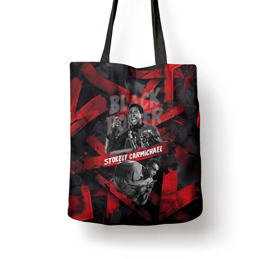 Stokely Carmichael Tote Bag Graphic Design Black Power Quote Powerful Speech Civil Rights - Wonder Print Shop