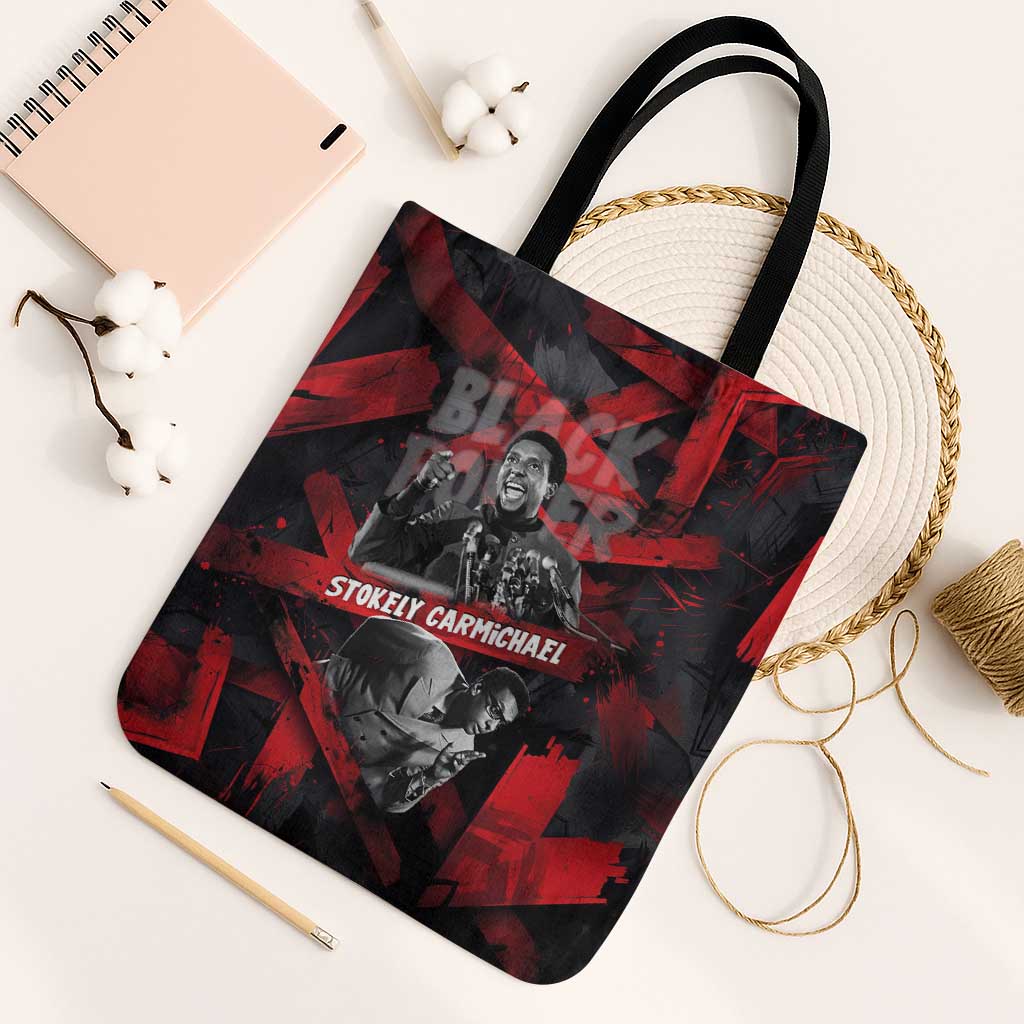 Stokely Carmichael Tote Bag Graphic Design Black Power Quote Powerful Speech Civil Rights - Wonder Print Shop