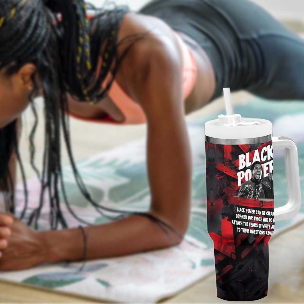 Stokely Carmichael Tumbler With Handle Graphic Design Black Power Quote Powerful Speech Civil Rights - Wonder Print Shop