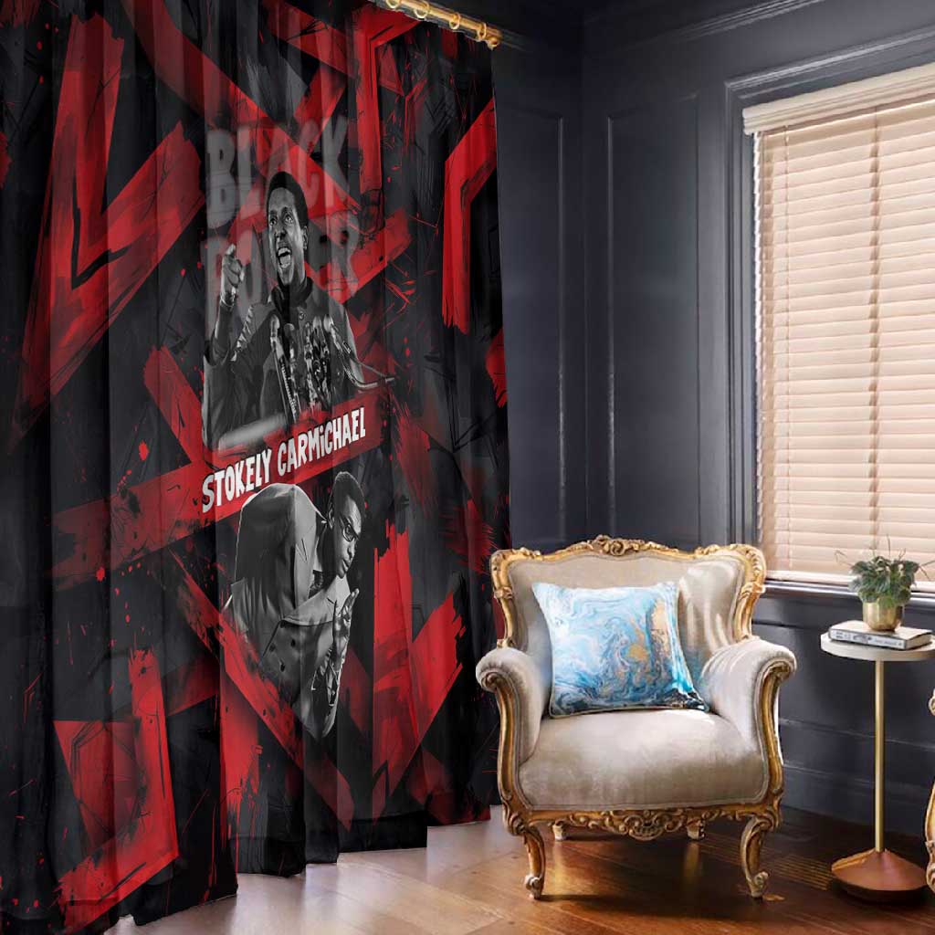 Stokely Carmichael Window Curtain Graphic Design Black Power Quote Powerful Speech Civil Rights - Wonder Print Shop
