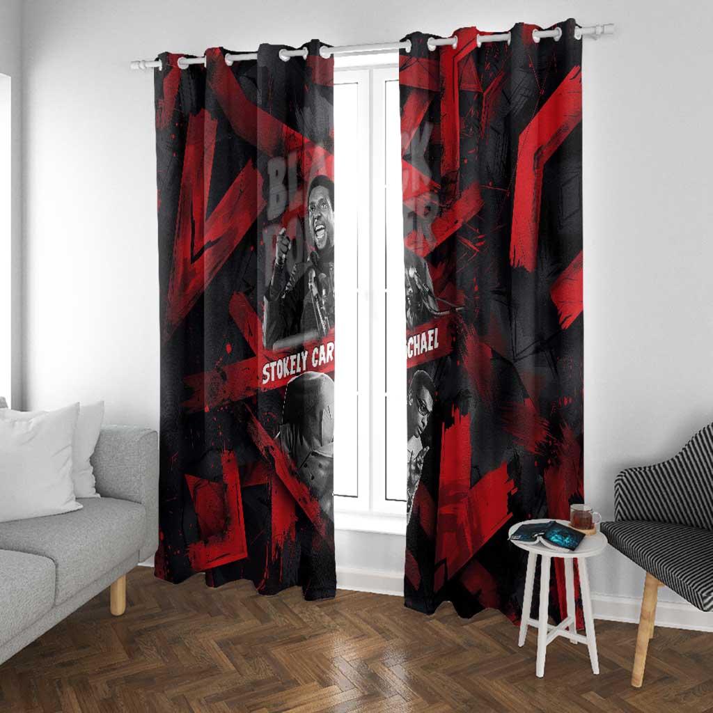 Stokely Carmichael Window Curtain Graphic Design Black Power Quote Powerful Speech Civil Rights - Wonder Print Shop