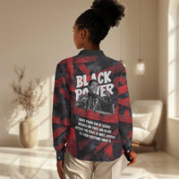 Stokely Carmichael Women Casual Shirt Graphic Design Black Power Quote Powerful Speech Civil Rights - Wonder Print Shop