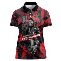 Stokely Carmichael Women Polo Shirt Graphic Design Black Power Quote Powerful Speech Civil Rights - Wonder Print Shop