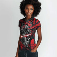 Stokely Carmichael Women Polo Shirt Graphic Design Black Power Quote Powerful Speech Civil Rights - Wonder Print Shop
