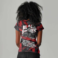 Stokely Carmichael Women V-Neck T-Shirt Graphic Design Black Power Quote Powerful Speech Civil Rights - Wonder Print Shop