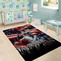 Stokely Carmichael Area Rug American Flag Background Black Power Quote Civil Rights Leader Powerful Speech - Wonder Print Shop