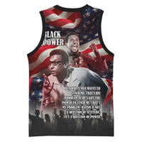 Stokely Carmichael Basketball Jersey American Flag Background Black Power Quote Civil Rights Leader Powerful Speech - Wonder Print Shop