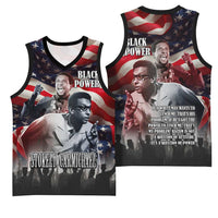 Stokely Carmichael Basketball Jersey American Flag Background Black Power Quote Civil Rights Leader Powerful Speech - Wonder Print Shop