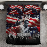 Stokely Carmichael Bedding Set American Flag Background Black Power Quote Civil Rights Leader Powerful Speech - Wonder Print Shop