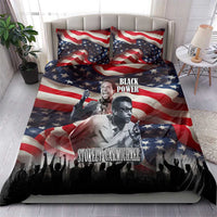 Stokely Carmichael Bedding Set American Flag Background Black Power Quote Civil Rights Leader Powerful Speech - Wonder Print Shop