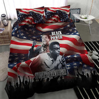 Stokely Carmichael Bedding Set American Flag Background Black Power Quote Civil Rights Leader Powerful Speech - Wonder Print Shop