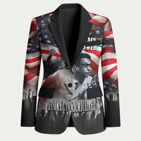 Stokely Carmichael Blazer American Flag Background Black Power Quote Civil Rights Leader Powerful Speech - Wonder Print Shop