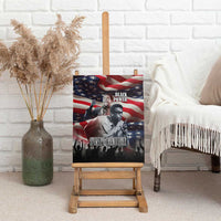 Stokely Carmichael Canvas Wall Art American Flag Background Black Power Quote Civil Rights Leader Powerful Speech - Wonder Print Shop