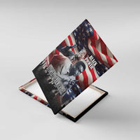 Stokely Carmichael Canvas Wall Art American Flag Background Black Power Quote Civil Rights Leader Powerful Speech - Wonder Print Shop