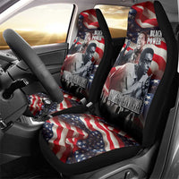 Stokely Carmichael Car Seat Cover American Flag Background Black Power Quote Civil Rights Leader Powerful Speech - Wonder Print Shop