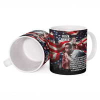 Stokely Carmichael Ceramic Mug American Flag Background Black Power Quote Civil Rights Leader Powerful Speech - Wonder Print Shop