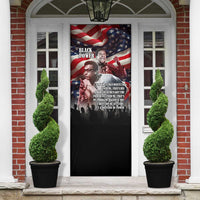 Stokely Carmichael Door Cover American Flag Background Black Power Quote Civil Rights Leader Powerful Speech - Wonder Print Shop