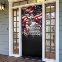 Stokely Carmichael Door Cover American Flag Background Black Power Quote Civil Rights Leader Powerful Speech - Wonder Print Shop