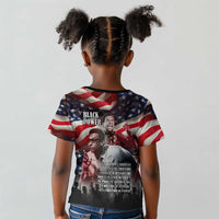 Stokely Carmichael Kid T shirt American Flag Background Black Power Quote Civil Rights Leader Powerful Speech - Wonder Print Shop