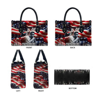 Stokely Carmichael Leather Bag American Flag Background Black Power Quote Civil Rights Leader Powerful Speech - Wonder Print Shop