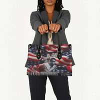 Stokely Carmichael Leather Bag American Flag Background Black Power Quote Civil Rights Leader Powerful Speech - Wonder Print Shop