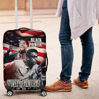 Stokely Carmichael Luggage Cover American Flag Background Black Power Quote Civil Rights Leader Powerful Speech - Wonder Print Shop
