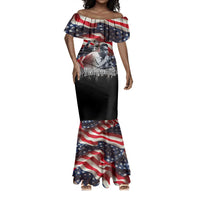 Stokely Carmichael Mermaid Dress American Flag Background Black Power Quote Civil Rights Leader Powerful Speech - Wonder Print Shop