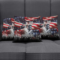 Stokely Carmichael Pillow Cover American Flag Background Black Power Quote Civil Rights Leader Powerful Speech - Wonder Print Shop