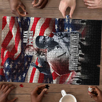 Stokely Carmichael Puzzle American Flag Background Black Power Quote Civil Rights Leader Powerful Speech - Wonder Print Shop