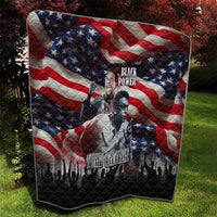 Stokely Carmichael Quilt American Flag Background Black Power Quote Civil Rights Leader Powerful Speech - Wonder Print Shop