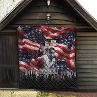 Stokely Carmichael Quilt American Flag Background Black Power Quote Civil Rights Leader Powerful Speech - Wonder Print Shop
