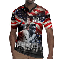 Stokely Carmichael Rugby Jersey American Flag Background Black Power Quote Civil Rights Leader Powerful Speech - Wonder Print Shop
