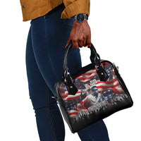 Stokely Carmichael Shoulder Handbag American Flag Background Black Power Quote Civil Rights Leader Powerful Speech - Wonder Print Shop