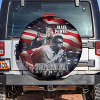 Stokely Carmichael Spare Tire Cover American Flag Background Black Power Quote Civil Rights Leader Powerful Speech - Wonder Print Shop