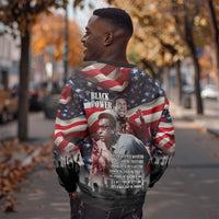 Stokely Carmichael Sweatshirt American Flag Background Black Power Quote Civil Rights Leader Powerful Speech - Wonder Print Shop