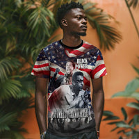 Stokely Carmichael T shirt American Flag Background Black Power Quote Civil Rights Leader Powerful Speech - Wonder Print Shop