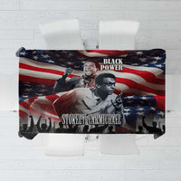 Stokely Carmichael Tablecloth American Flag Background Black Power Quote Civil Rights Leader Powerful Speech - Wonder Print Shop