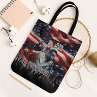 Stokely Carmichael Tote Bag American Flag Background Black Power Quote Civil Rights Leader Powerful Speech - Wonder Print Shop
